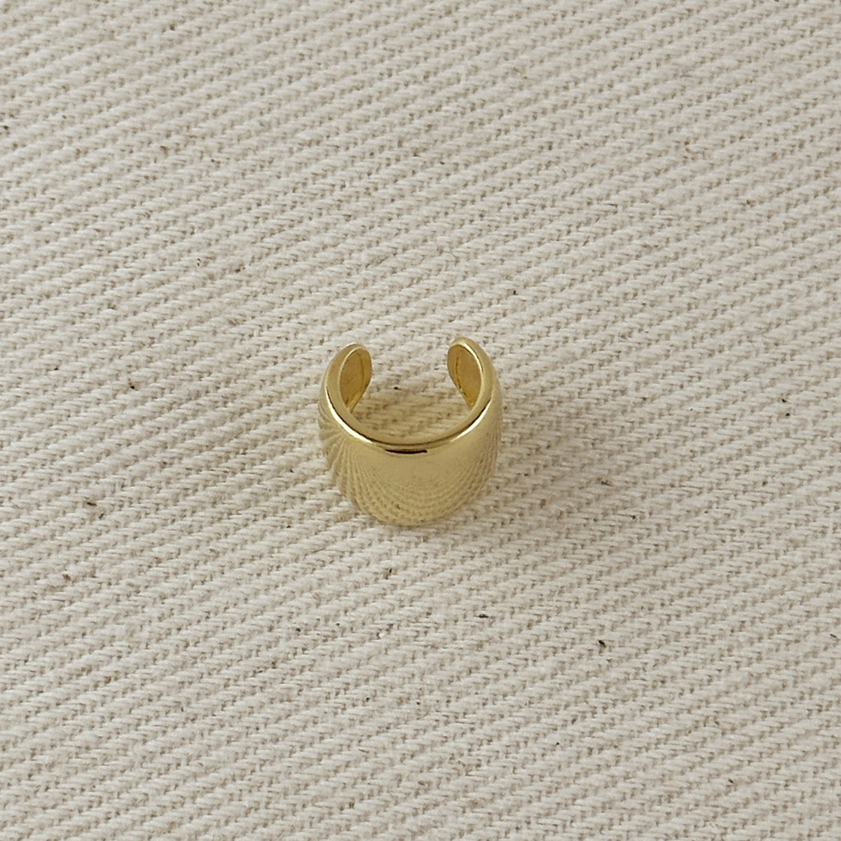 18k Gold Filled Plain Ear Cuff Earrings