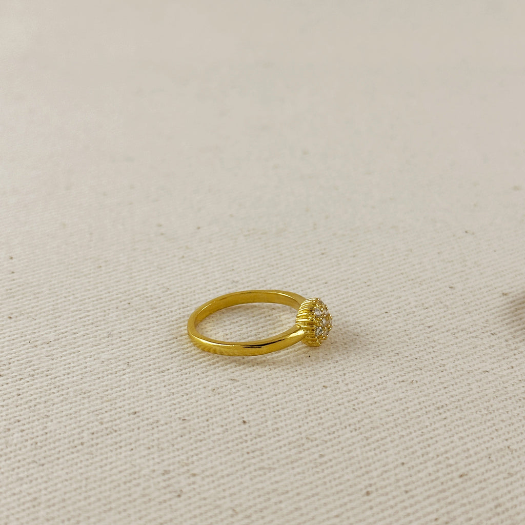 Mondsee CZ Dome Ring | 18k Gold Filled Jewelry