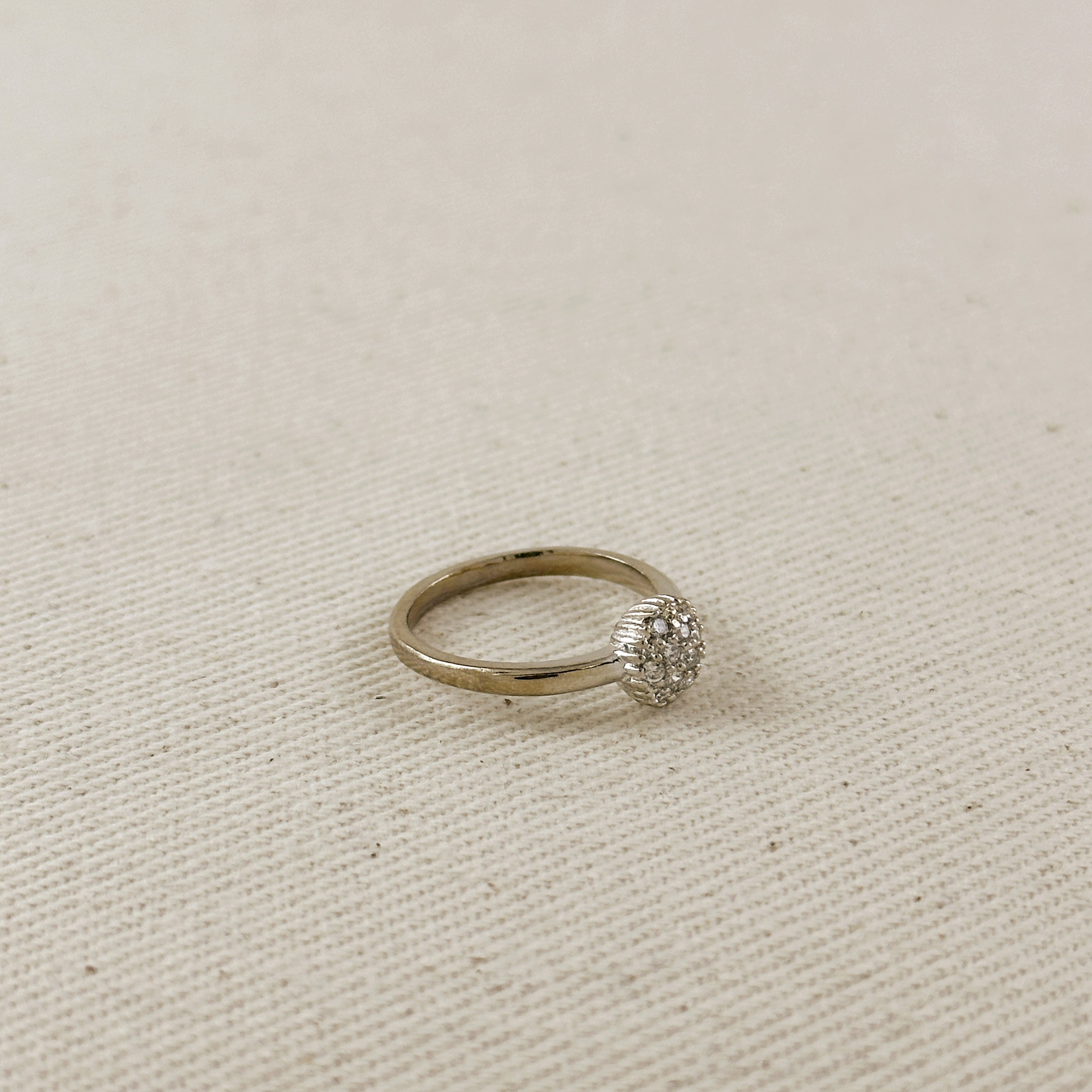 Mondsee CZ Dome Ring | 18k Gold Filled Jewelry