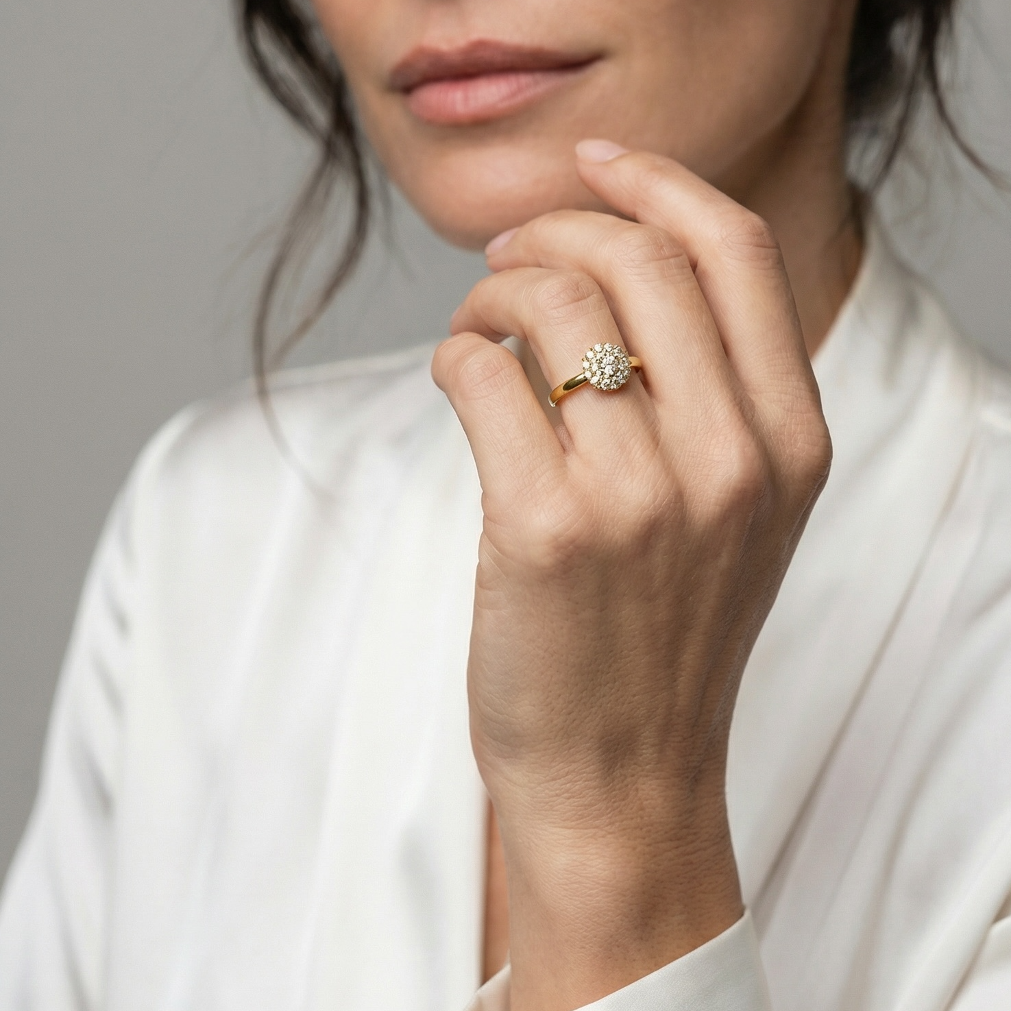 Mondsee CZ Dome Ring | 18k Gold Filled Jewelry