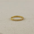 Mondsee CZ Half Band Ring | 18k Gold Filled Jewelry