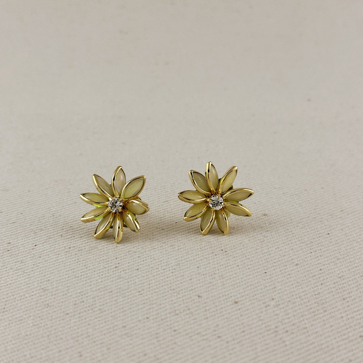 Colorful Flower Earrings – Opal
