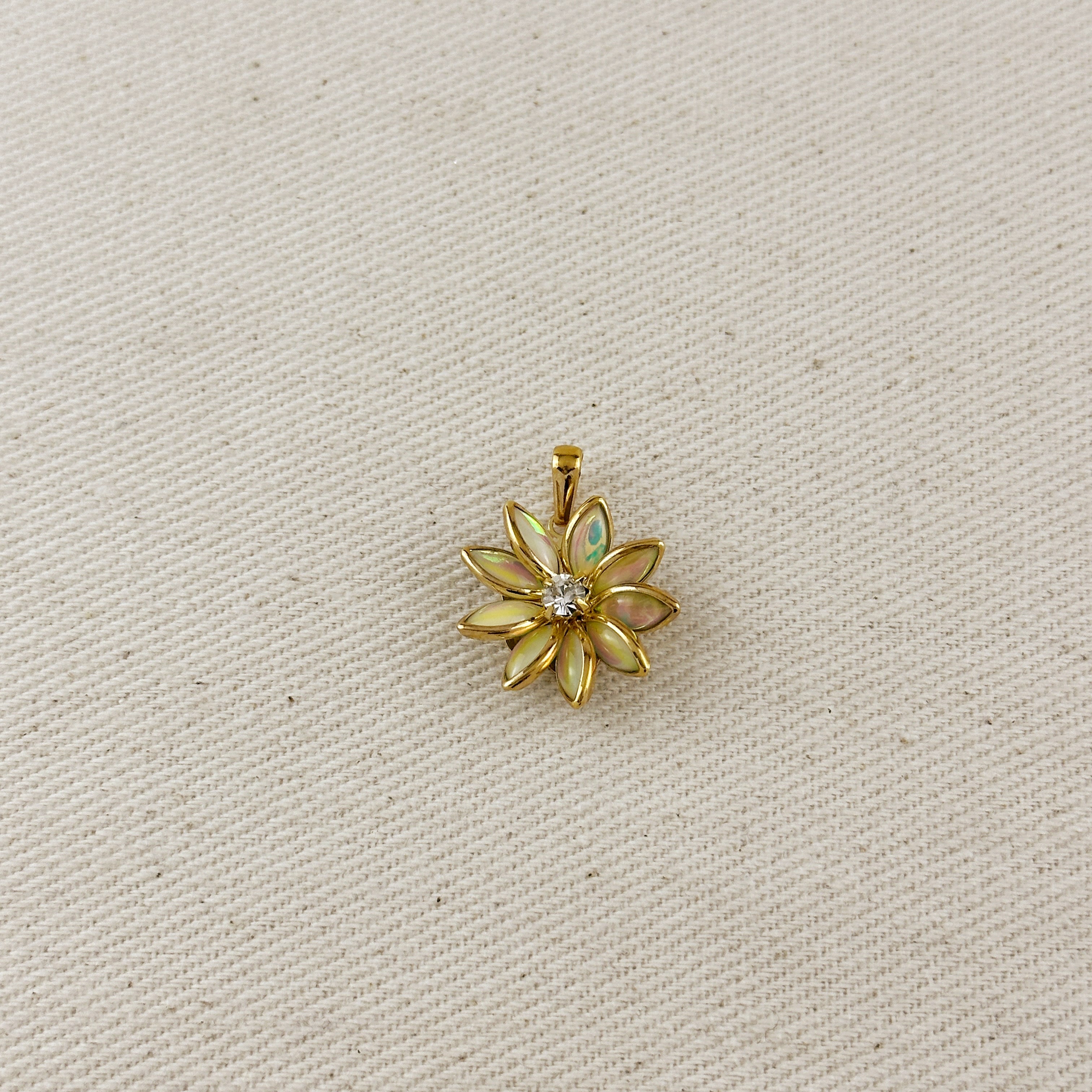 Mondsee Colorful Flower Pendant | 18k Gold Filled Jewelry
