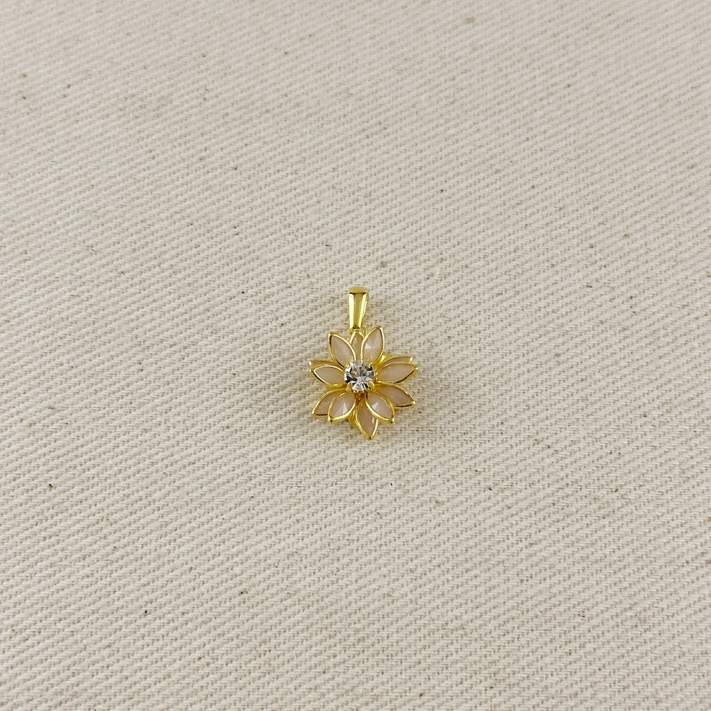 Mondsee Colorful Flower Pendant | 18k Gold Filled Jewelry
