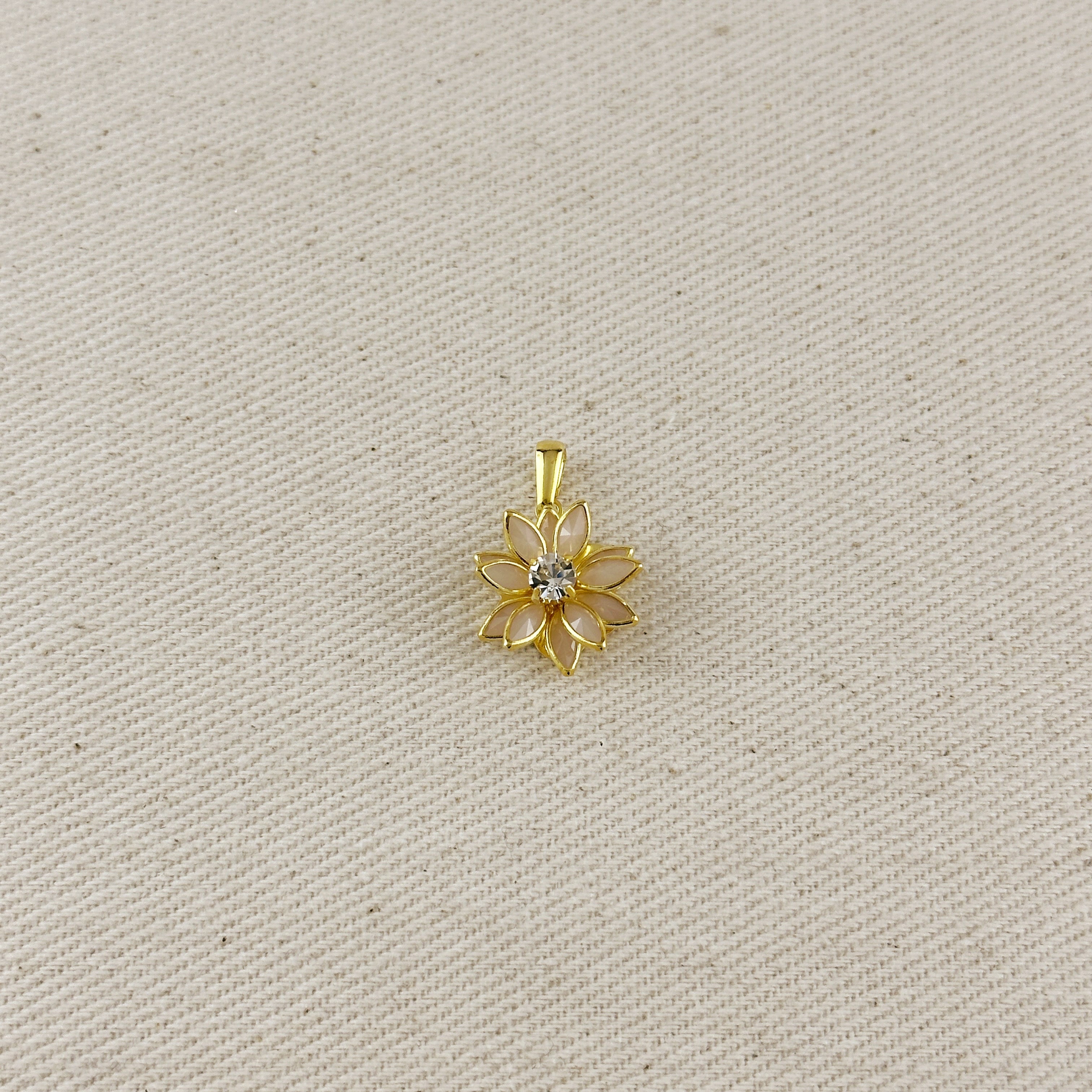 Mondsee Colorful Flower Pendant | 18k Gold Filled Jewelry