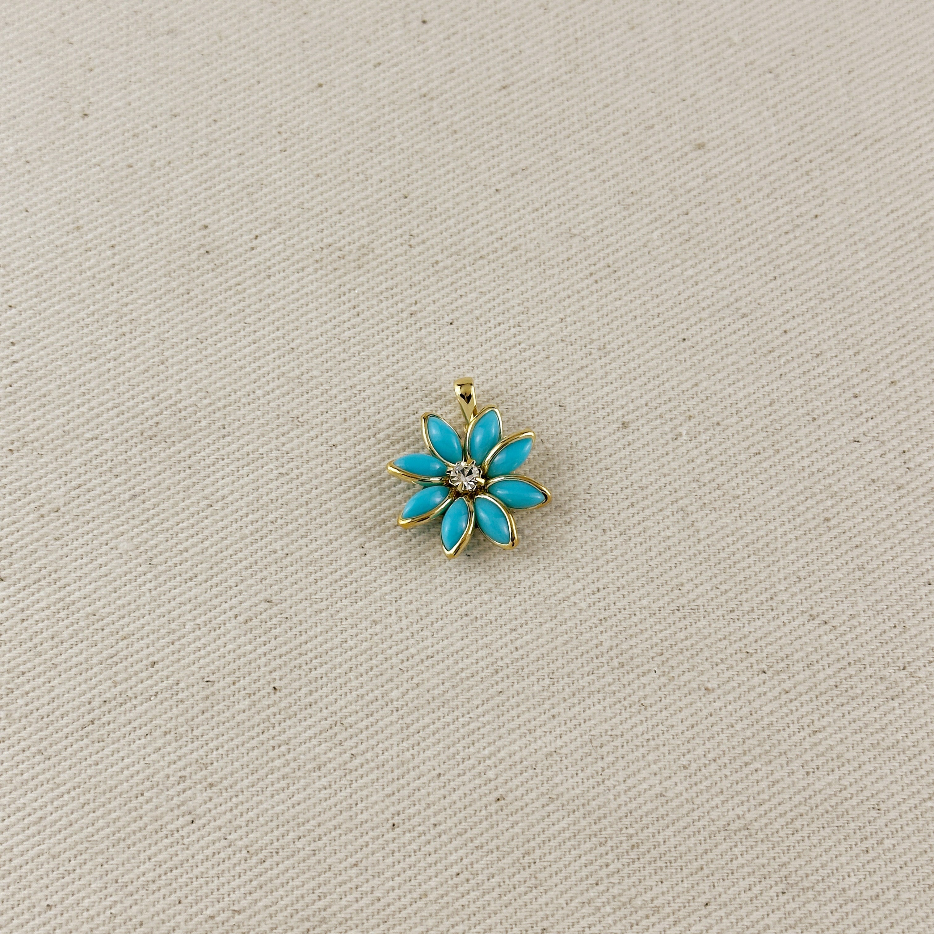 Mondsee Colorful Flower Pendant | 18k Gold Filled Jewelry