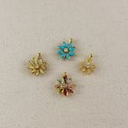 Mondsee Colorful Flower Pendant | 18k Gold Filled Jewelry