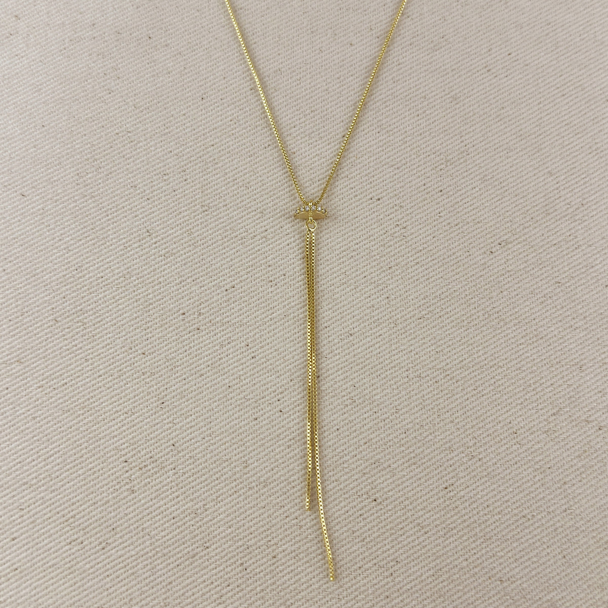 18k Gold Filled Tassel Necklace