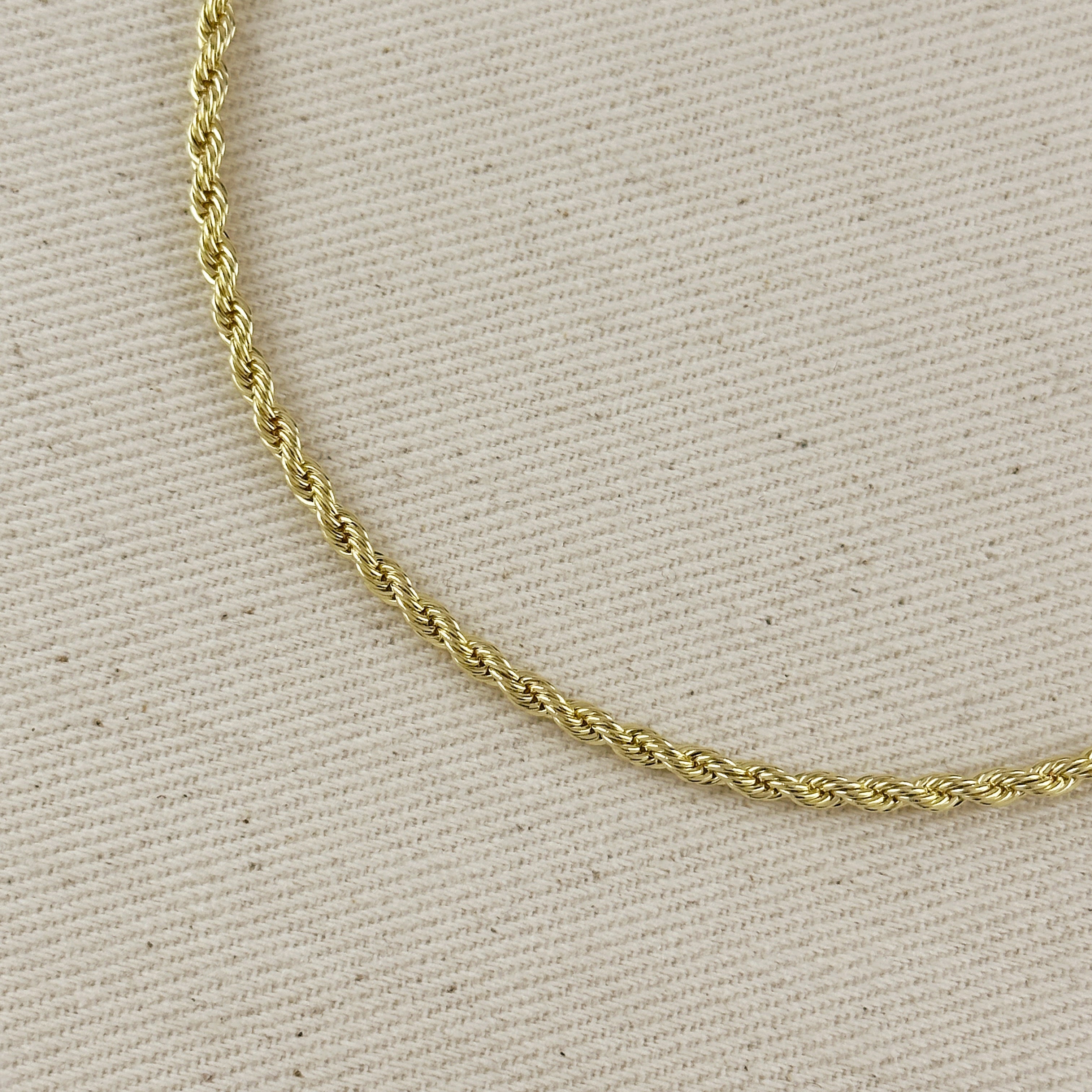 Mondsee 18k Gold Filled Rope Chain 3.0mm | 18k Gold Filled Jewelry