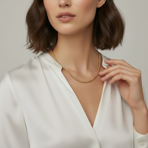 Mondsee 18k Gold Filled Rope Chain 3.0mm | 18k Gold Filled Jewelry