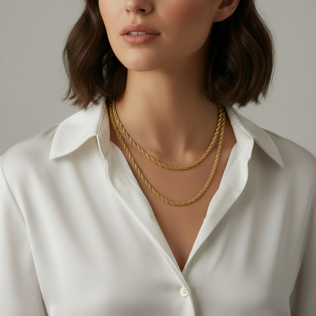 Mondsee 18k Gold Filled Rope Chain 4.0mm | 18k Gold Filled Jewelry