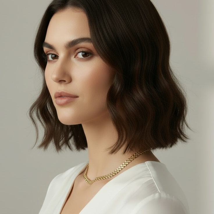 Mondsee 18k Gold Filled Leaf Choker Necklace | 18k Gold Filled Jewelry