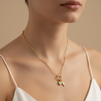 Mondsee 18k Gold Filled Rolo Chain Necklace Featuring Carabiner Clasp | 18k Gold Filled Jewelry