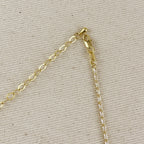 18k Gold Filled 1.5mm Baguette CZ Tennis Necklace