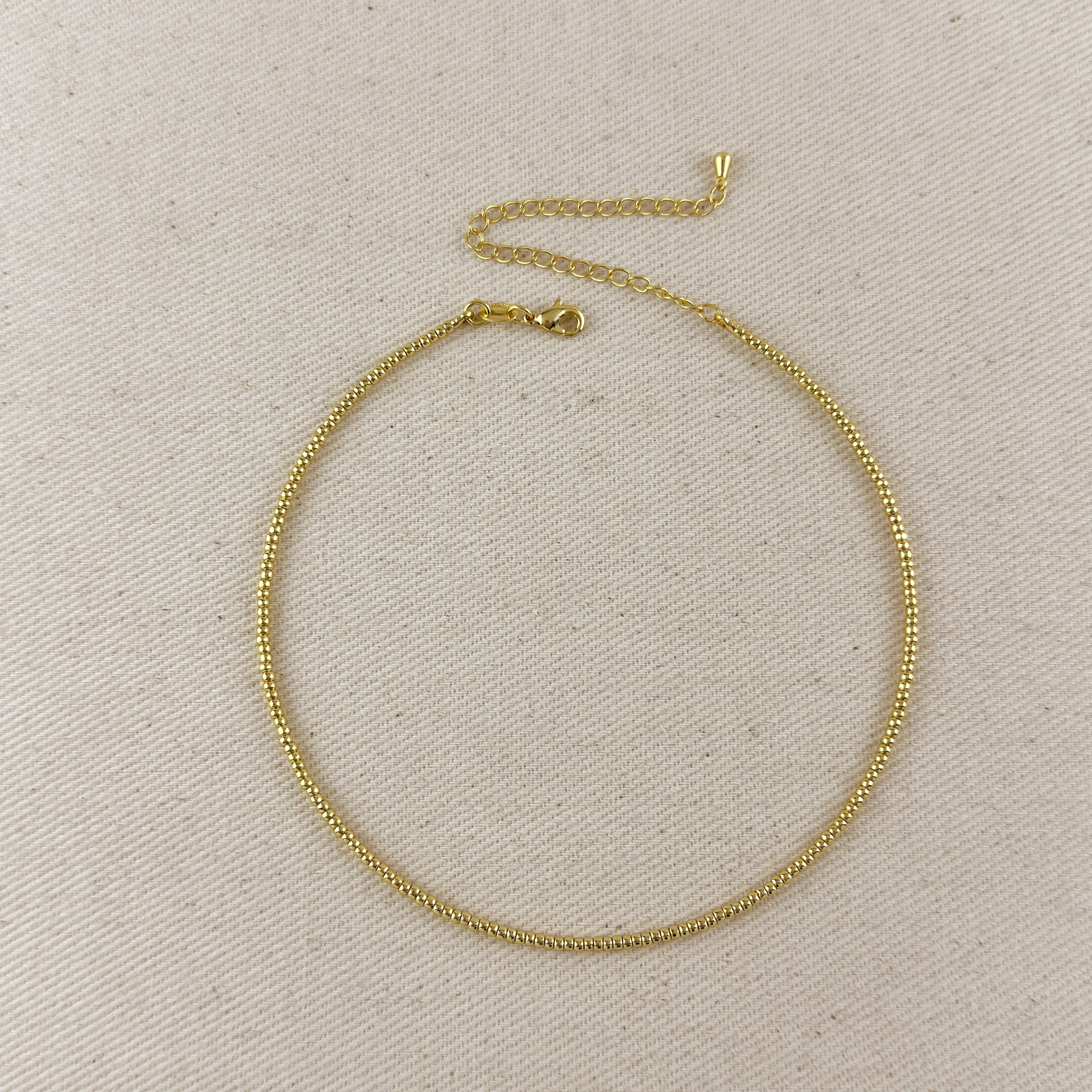Mondsee Mini Beaded Choker | 18k Gold Filled Jewelry