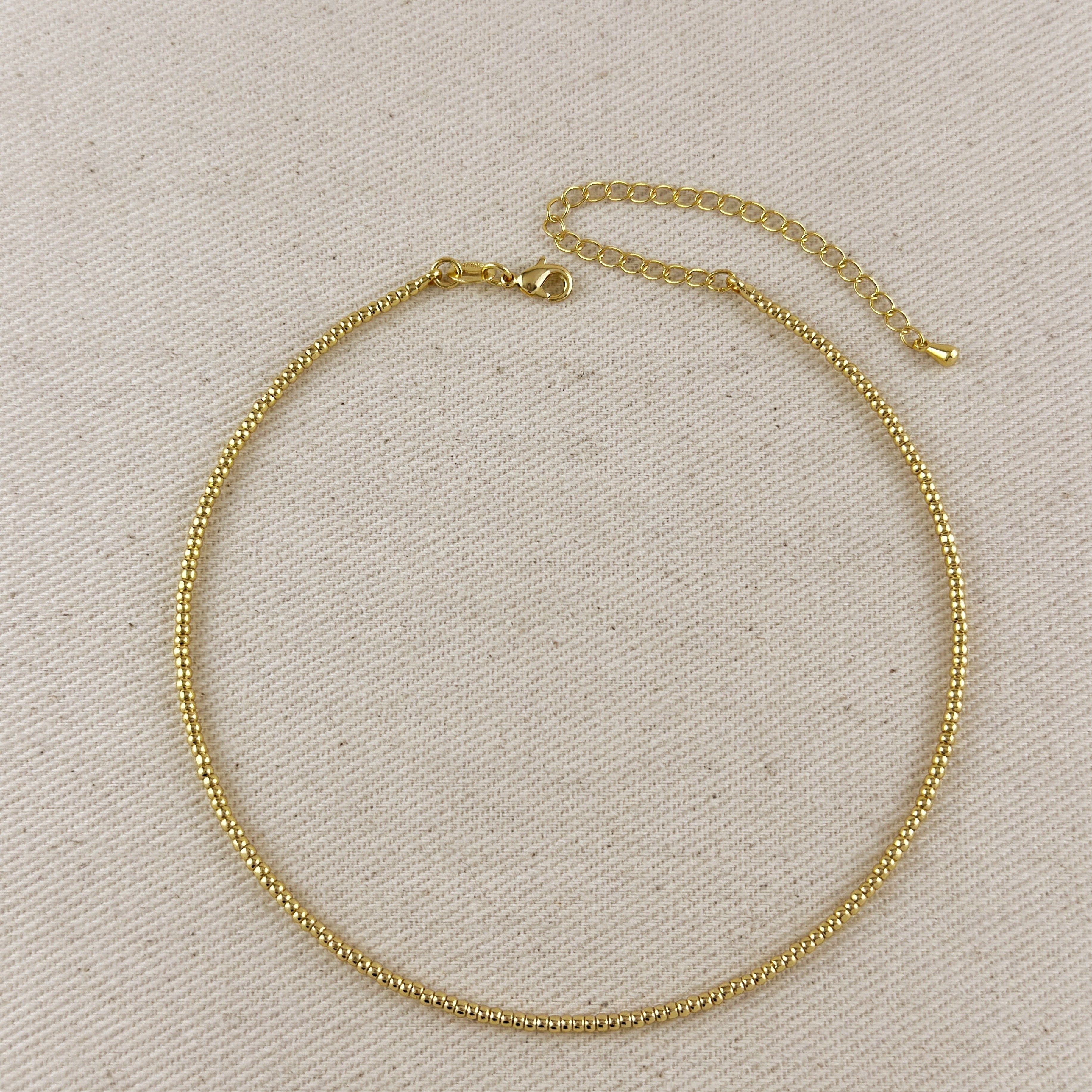 Mondsee Mini Beaded Choker | 18k Gold Filled Jewelry