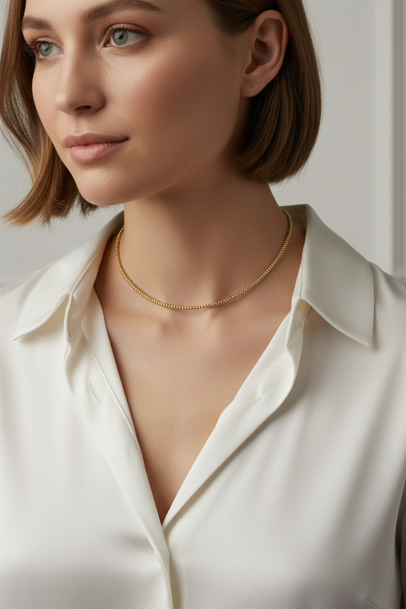 Mondsee Mini Beaded Choker | 18k Gold Filled Jewelry