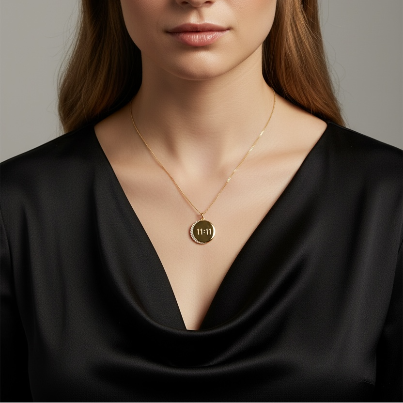 Mondsee 18k Gold Filled 11:11 Synchronicity Necklace | 18k Gold Filled Jewelry