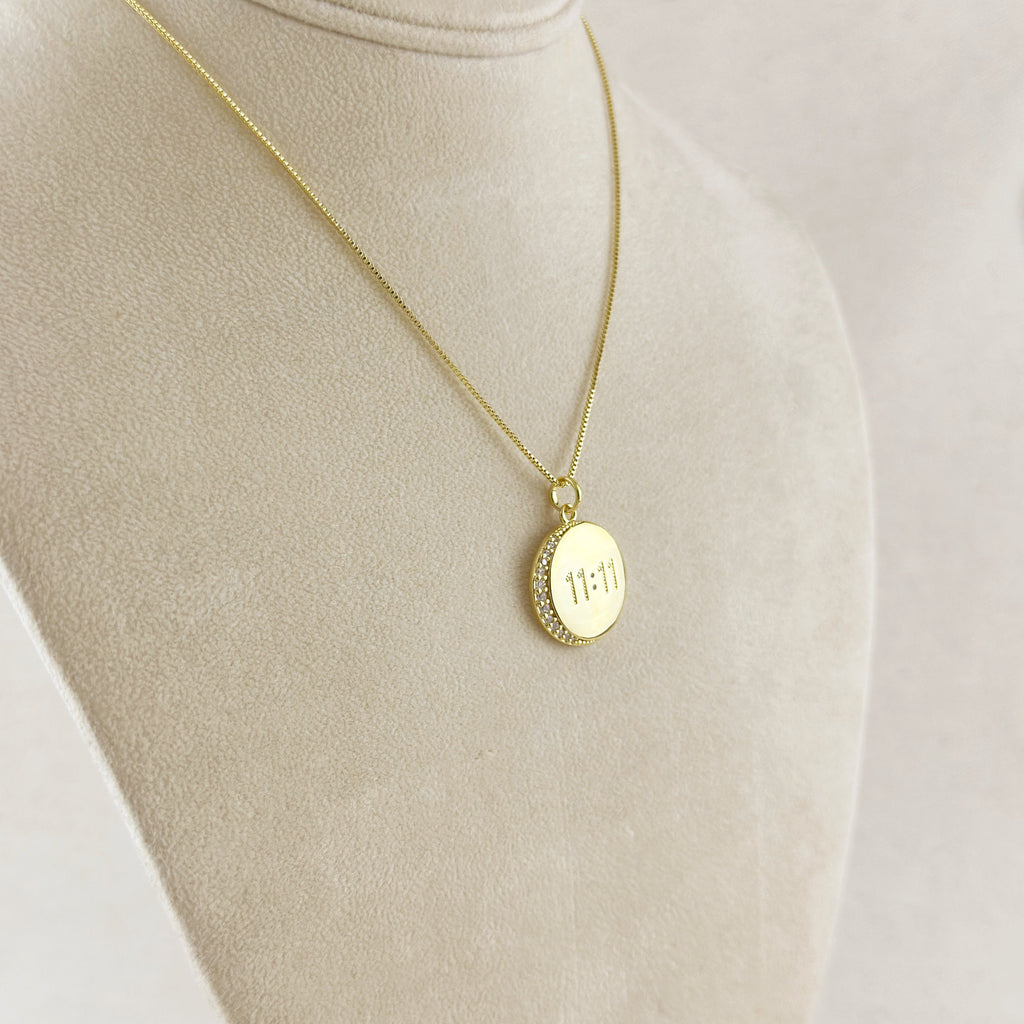 Mondsee 18k Gold Filled 11:11 Synchronicity Necklace | 18k Gold Filled Jewelry