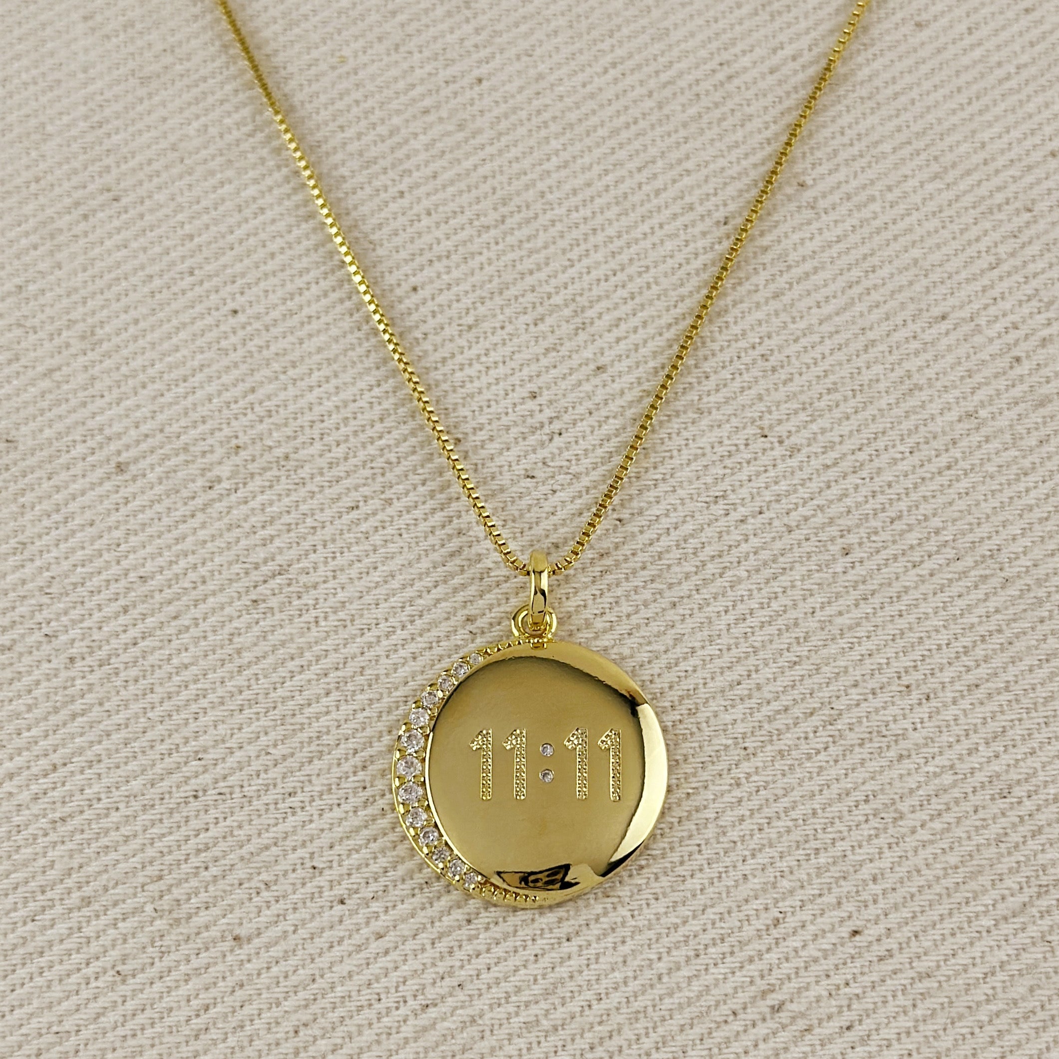 Mondsee 18k Gold Filled 11:11 Synchronicity Necklace | 18k Gold Filled Jewelry