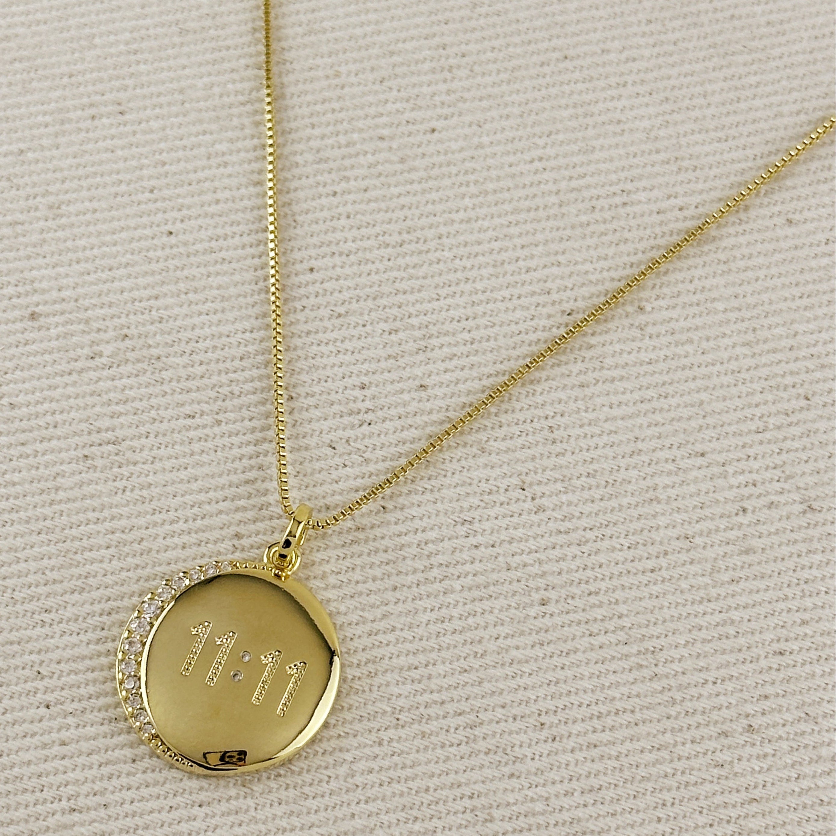 Mondsee 18k Gold Filled 11:11 Synchronicity Necklace | 18k Gold Filled Jewelry