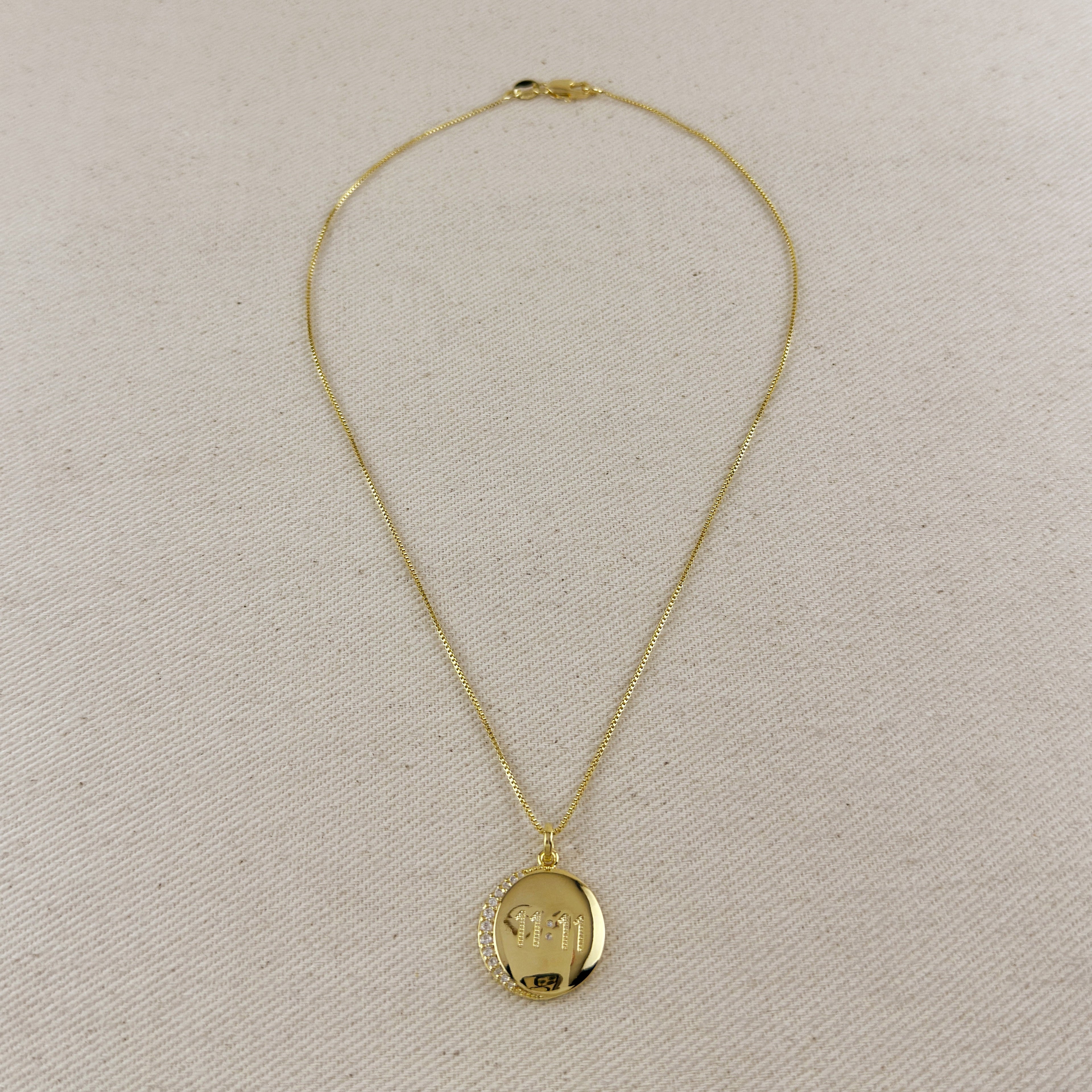 Mondsee 18k Gold Filled 11:11 Synchronicity Necklace | 18k Gold Filled Jewelry