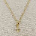 18k Gold Filled Tulip Charm Necklace