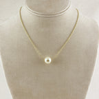 Mondsee 18k Gold Filled Solitaire Pearl Necklace | 18k Gold Filled Jewelry
