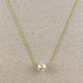 Mondsee 18k Gold Filled Solitaire Pearl Necklace | 18k Gold Filled Jewelry