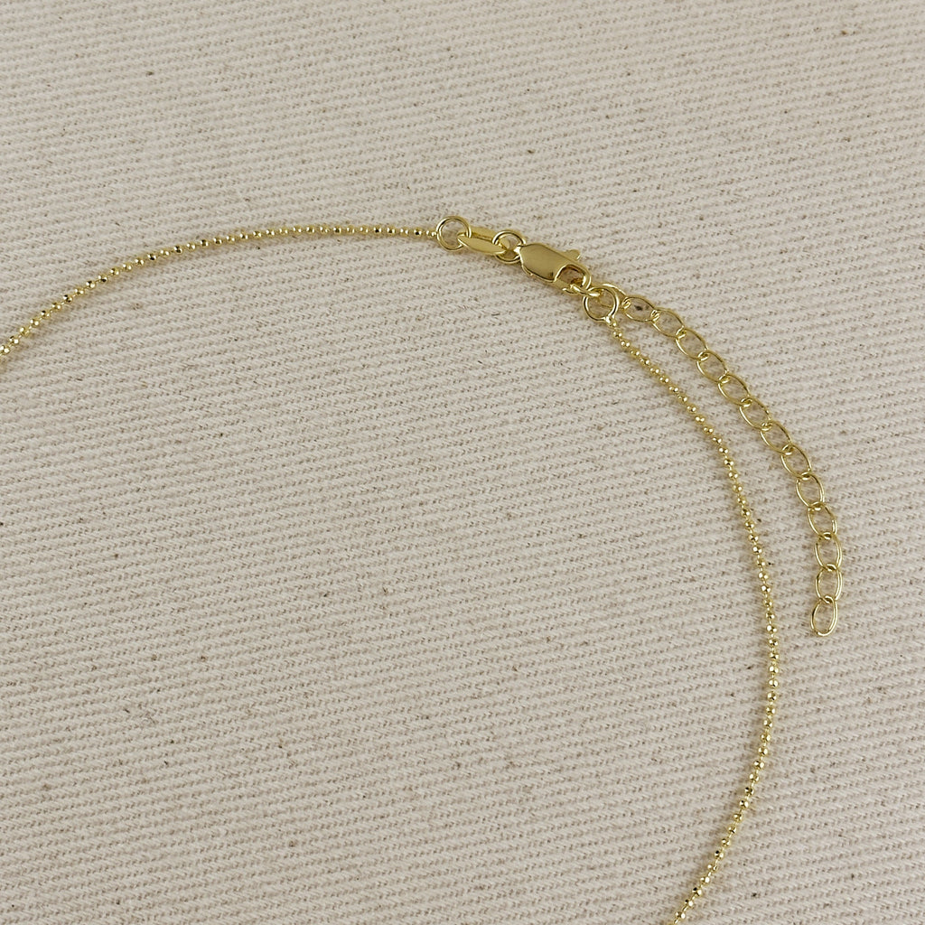 Mondsee 18k Gold Filled Solitaire Pearl Necklace | 18k Gold Filled Jewelry