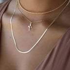 18k Gold Filled Mini Crucifix Pendant