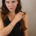 Mondsee 18k Gold Filled Puffy Mariner Necklace With Carabiner Clasp | 18k Gold Filled Jewelry