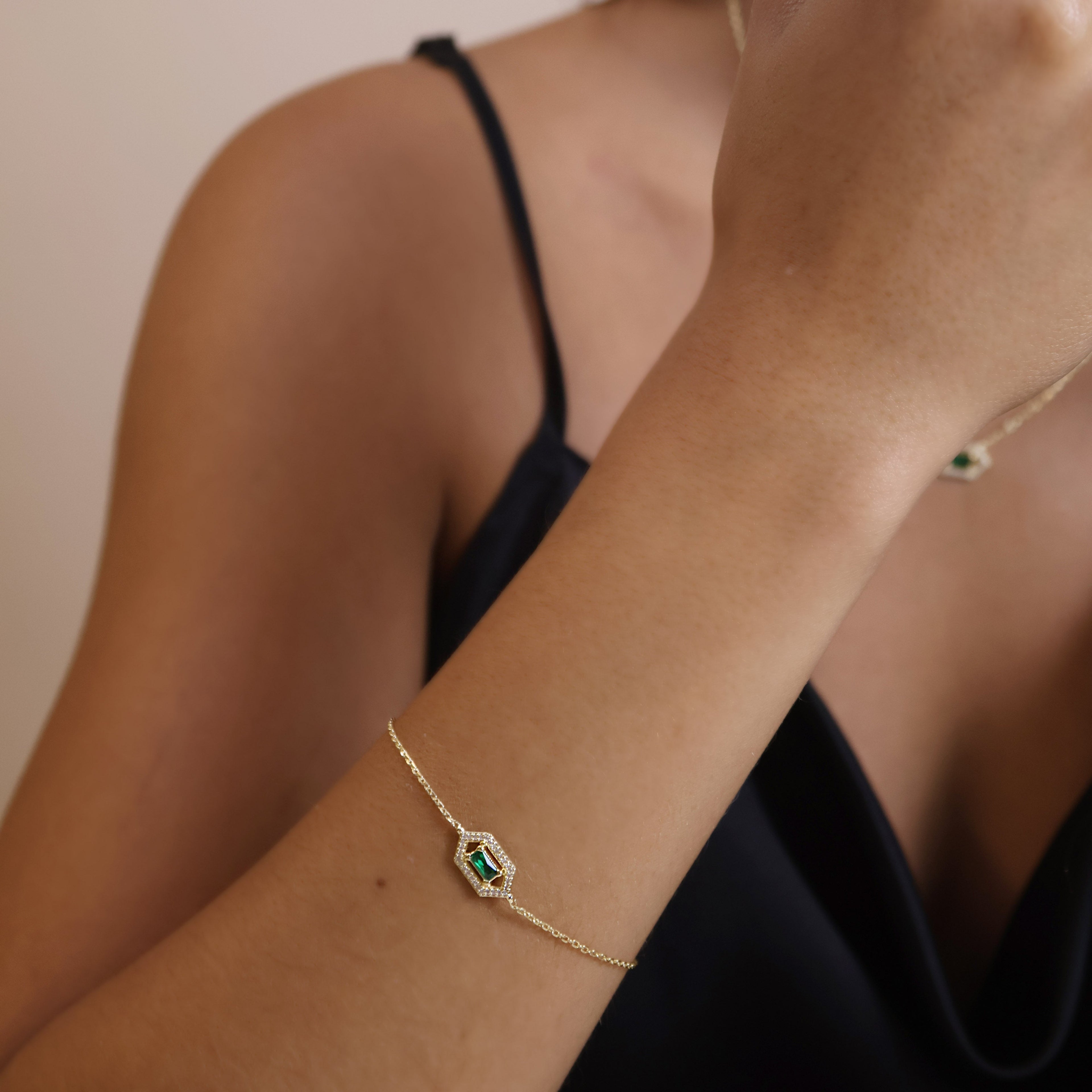 Mondsee 18k Gold Filled Fancy Birthstone Bracelet | 18k Gold Filled Jewelry