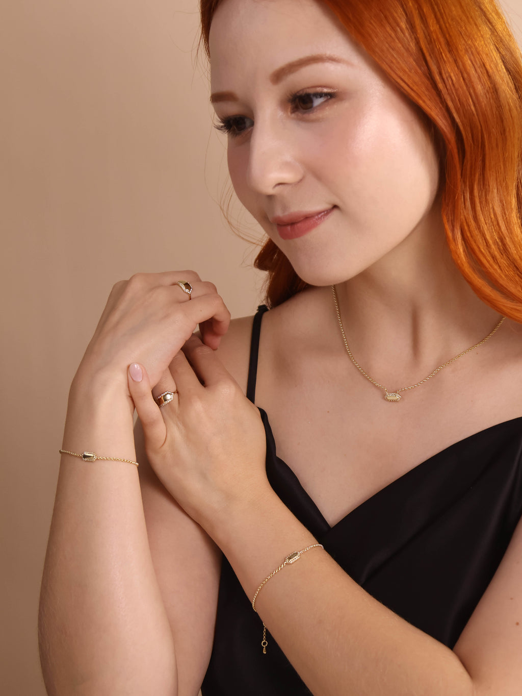 Mondsee 18k Gold Filled Pointed Rectangle Plate Necklace | 18k Gold Filled Jewelry