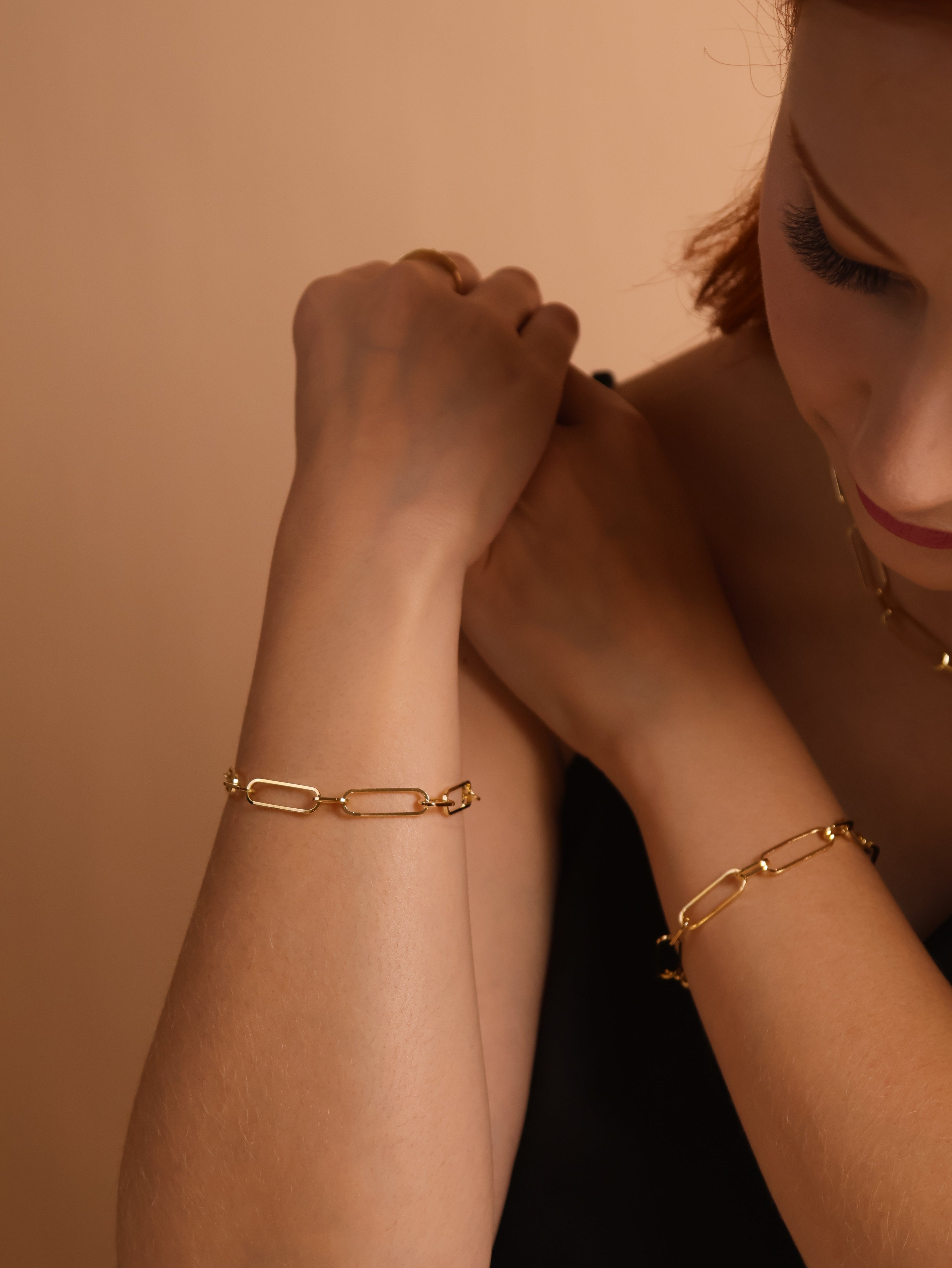 Mondsee 18K Gold Filled Oversized Paperclip Bracelet | 18k Gold Filled Jewelry