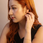 18k Gold Filled Mini CZ Mariner Stud Earrings