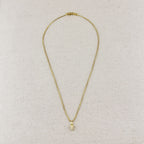 Mondsee 18k Gold Filled Pearl & Crystal Charm Necklace | 18k Gold Filled Jewelry
