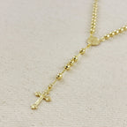 Mondsee 18k Gold Filled 4.5mm Rosary Necklace | 18k Gold Filled Jewelry
