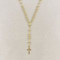 Mondsee 18k Gold Filled 4.5mm Rosary Necklace | 18k Gold Filled Jewelry