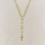Mondsee 18k Gold Filled 4.5mm Rosary Necklace | 18k Gold Filled Jewelry