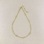 Mondsee 18k Gold Filled Paperclip & Box Chain Necklace | 18k Gold Filled Jewelry