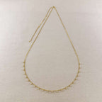 18k Gold Filled Belly Chain With Cubic Zirconia Stones