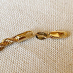 Mondsee 18k Gold Filled 4.0mm Rope Anklet | 18k Gold Filled Jewelry