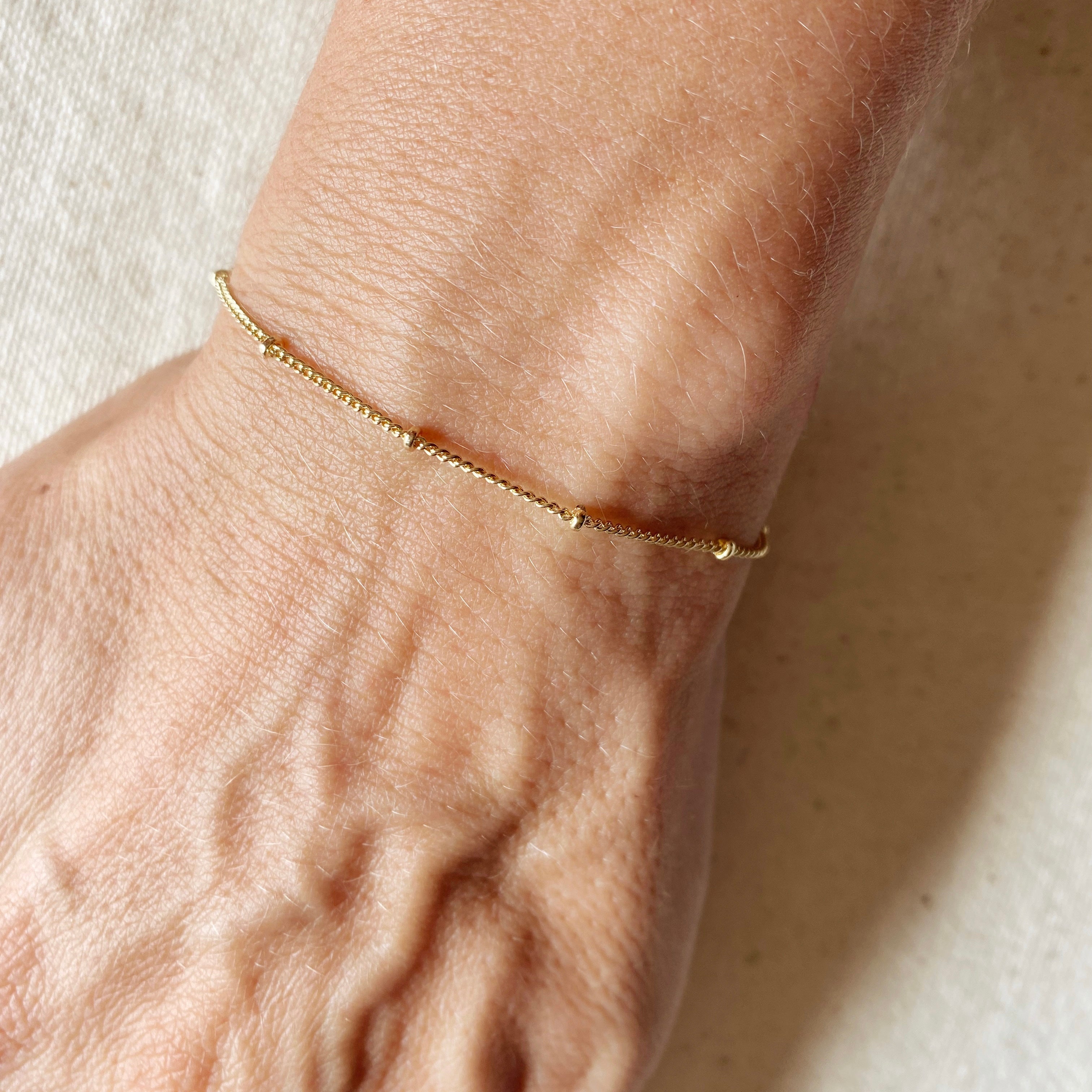 Mondsee 18k Gold Filled Satellite Bracelet | 18k Gold Filled Jewelry