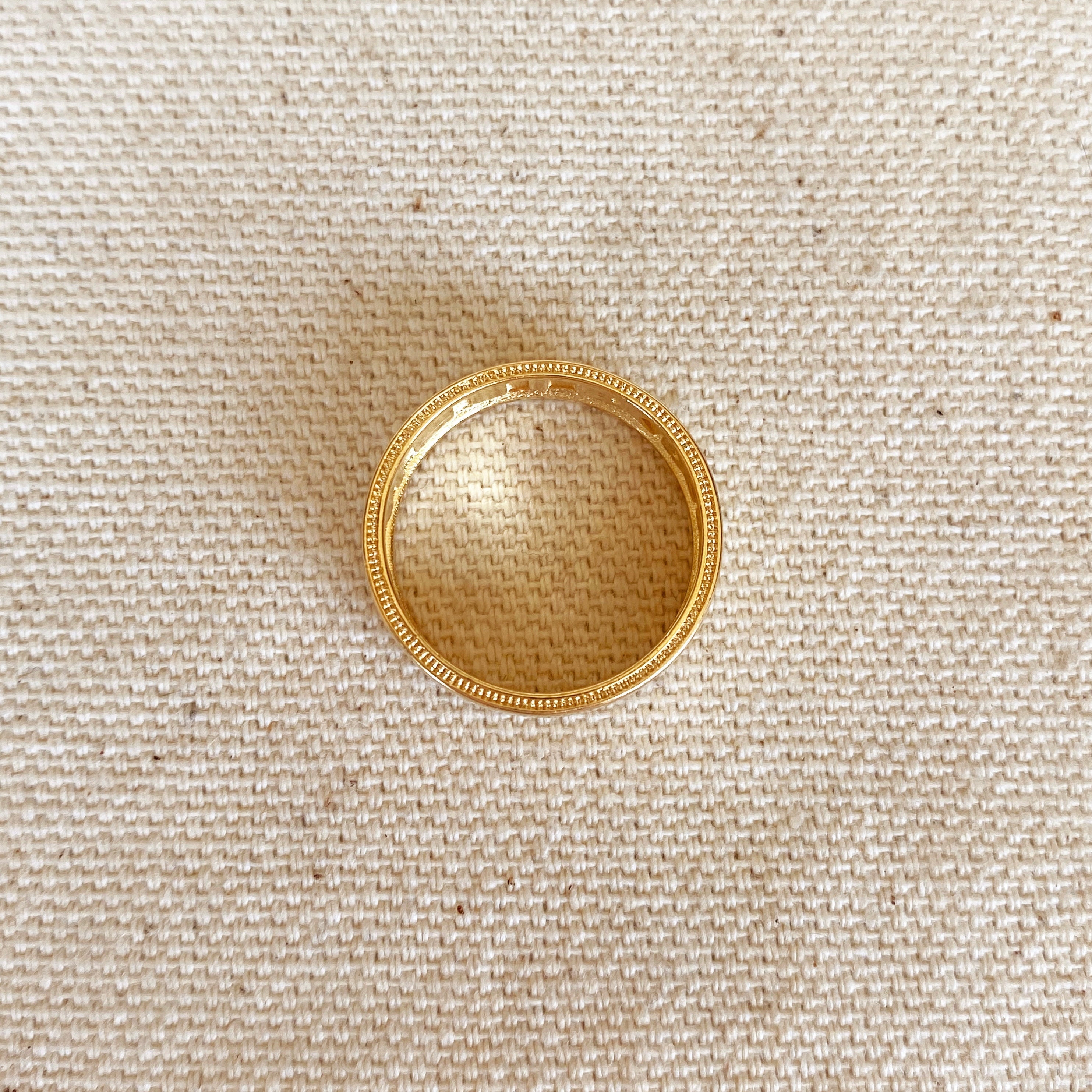 Mondsee 18k Gold Filled Roman Numeral Band Ring | 18k Gold Filled Jewelry