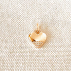 Mondsee 18k Gold Filled Heart Pendant With Cubic Zirconia Stones | 18k Gold Filled Jewelry