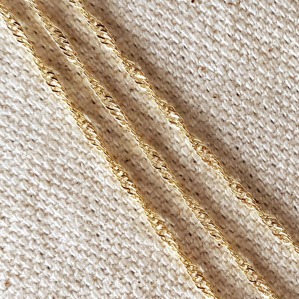 Mondsee 18k Gold Filled 1.7mm Singapore Chain | 18k Gold Filled Jewelry