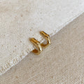Mondsee 18k Gold Filled Bamboo Clicker Hoop Earrings | 18k Gold Filled Jewelry