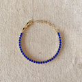 Mondsee 18k Gold Filled 3mm CZ Royal Blue Bracelet | 18k Gold Filled Jewelry