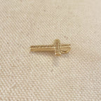 Mondsee 18k Gold Filled Cross Pendant With Micro Cubic Zircon Stones | 18k Gold Filled Jewelry